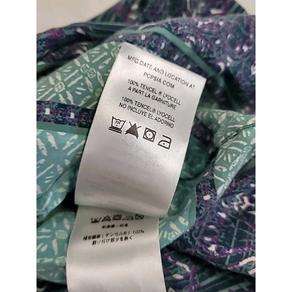 Patagonia Lost Wildflower Sunburst Crux Midi Dress L Green - Picture 11 of 12